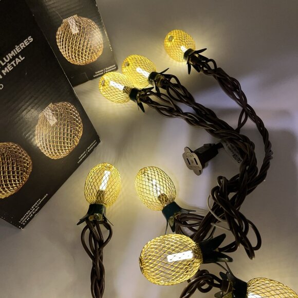 Pineapple String Lights LED 10 ft Outdoor/Indoor Decorative Danson Deco- UNUSED - Picture 7 of 7